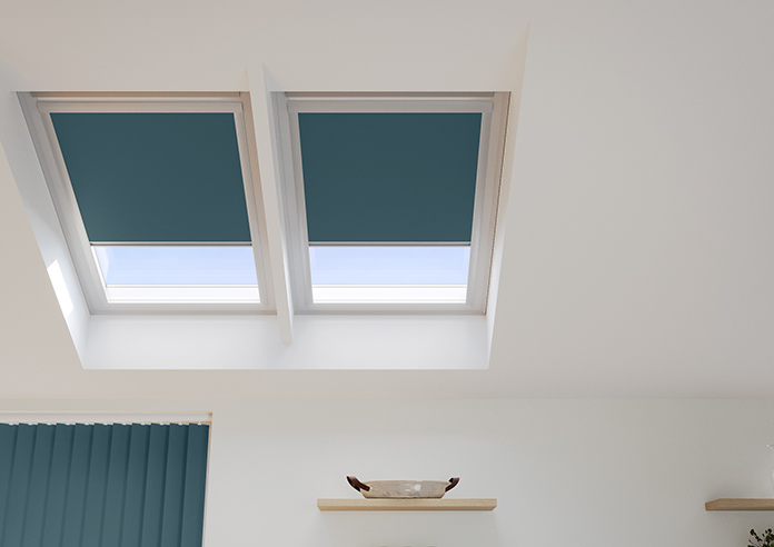 Trinity (Blackout), Teal - Loft Blind - Image 3